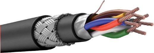 Кабель монтажный, парной скрутки, с изоляцией и оболочкой из полимерной композиции не содержащей галогенов СПКБ-Техно КПСГТЭТКПнг(А)-HF 1х2х0,75