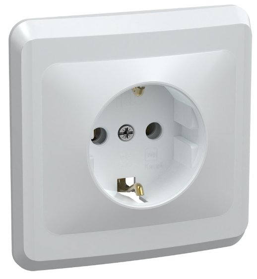 Розетка 1местн. ВЕГА IEK РС10-3-ВБ (ERV11-K01-16-DM)