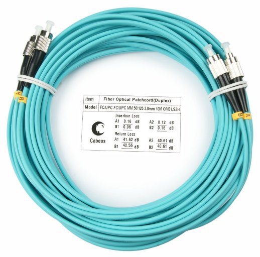 Патч-корд оптический CABEUS FOP-50-FC-FC-5m (7564c)