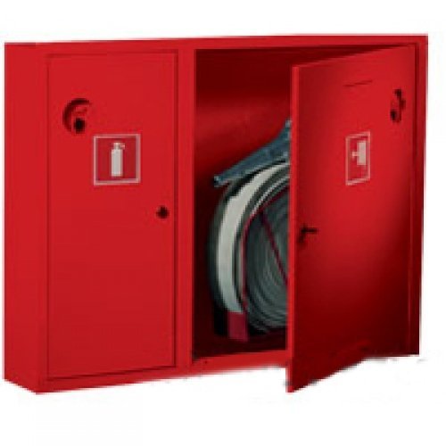 Шкаф пожарный навесной закрытый красный ТОИР-М Ш-ПК-О-002НЗК (ПК-315НЗК) лев.