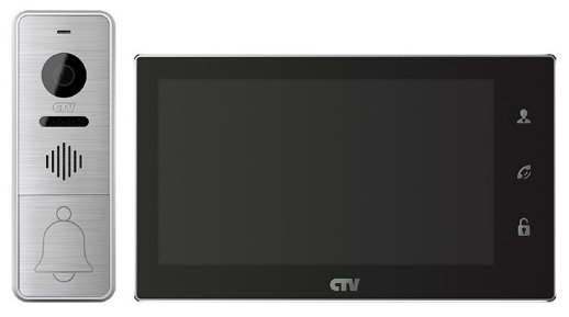Комплект видеодомофона CTV CTV-DP4706AHD B (чёрный)