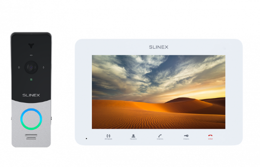 Комплект вызывной панели с монитором SLINEX SM-07MHD + ML-20HD