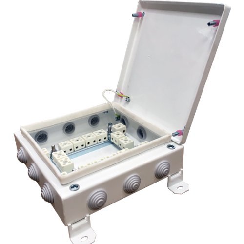 Коробка монтажная огнестойкая Гефест КМ-О (32к*10,0)-IP54-2020, 12 вводов