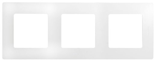 Рамка LegranD Рамка 3 поста ETIKA, белая (672503)