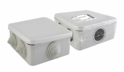 Распаячная коробка TDM ЕLECTRIC Коробка ОП 100х100х50мм, крышка, IP55, 6 вх. (SQ1401-1255)