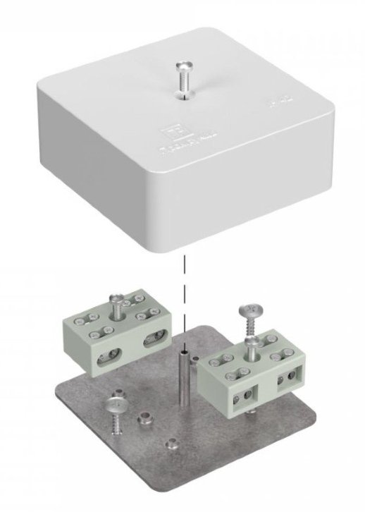 Коробка огнестойкая разветвительная 75х75х30 для кабель-канала (40-0450-FR6.0-4-4-Р)