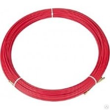 Протяжка кабельная (мини УЗК в бухте), стеклопруток, d=3,5 мм 7 м красная (47-1007)