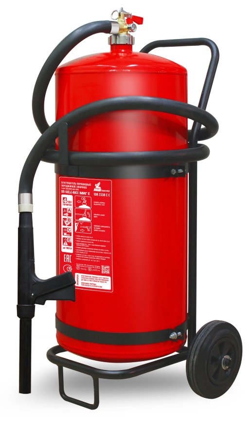 Огнетушитель порошковый закачной повышенной огнетушащей способности Пожтехника Центр ОП-50(з)-АВСЕ МИГ Е