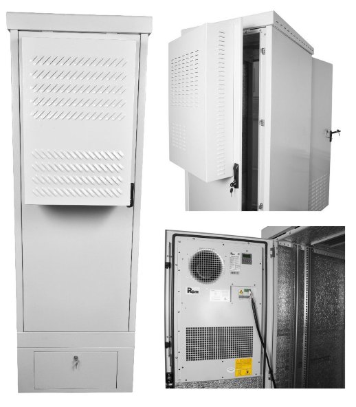 Шкаф уличный всепогодный напольный укомплектованный ЦМО ШТВ-1-24.7.6-К3АА-ТК