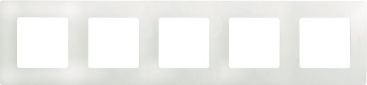 Рамка LegranD Рамка 5 постов ETIKA, белая (672505)