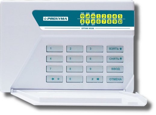 Объектовый прибор с встроенным GSM и Wi-Fi Проксима W-500CWL Optima