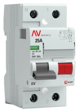 DV 2P 25А/ 30мА (AC) AVERES (rccb-2-25-30-ac-av)