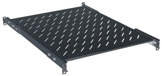 Стационарная полка ITK FS05-600PI, 600 мм (черная)