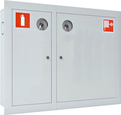 Шкаф пожарный встраиваемый закрытый белый ТОИР-М Ш-ПК-О-002ВЗБ (ПК-315ВЗБ)