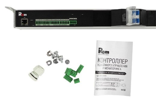 Блок силовых розеток с контроллером REM R-MC1-32-4x3C13-2x2C19-A-1420-K