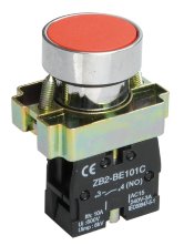 Кнопка LAY5-BA41 без подсветки красная 1з (BBT60-BA-K04)