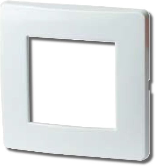 Рамка одноместная, Brava ДКС Рамка на 2 модуля (одноместная), белая (75010W)