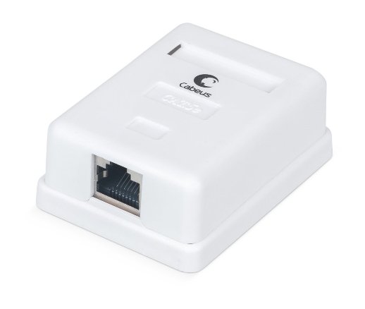 Розетка RJ-45 CABEUS WS-8P8C-Cat.5e-SH-1 (7485c)