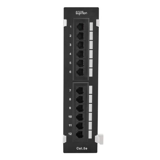 Патч-панель 19"" SUPRLAN Патч-панель настенная 12хRJ-45, UTP, 5e (10-0407)