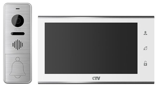 Комплект видеодомофона CTV CTV-DP4705AHD W (белый)