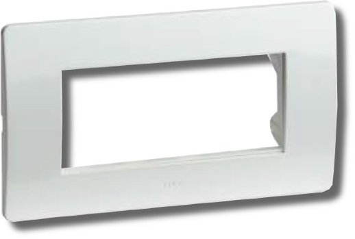 Рамка на 4 модуля, Brava ДКС Рамка на 4 модуля, белая (75011W)