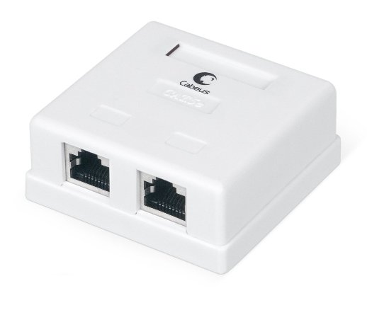 Розетка RJ-45 CABEUS WS-8P8C-Cat.5e-SH-2 (7486c)