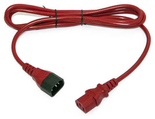 Кабель питания Hyperline PWC-IEC13-IEC14-5.0-RD