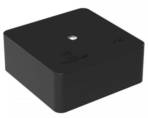 Коробка универсальная 75х75х30 для кабель-канала безгалогенная (HF) черная (40-0450-9005)