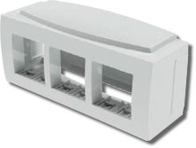 Модульная коробка для электроустановочных изделий Brava, 6 модулей (09221)