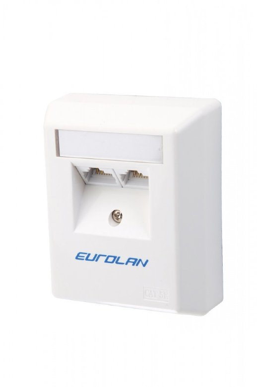 Розетка настенная Eurolan 12D-U5-02WT