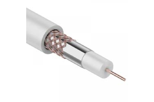 Кабель коаксиальный радиочастотный Rexant RG-59U+CU (64%) 75 Ом 305м белый REXANT (01-2651)
