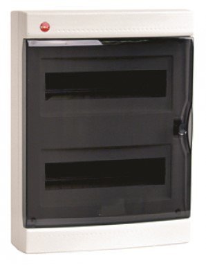 Щиток настенный ДКС Щиток настенный с дверцей 24 модулей IP41 белый (84624)