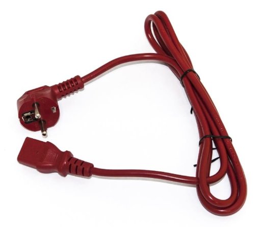 Кабель питания Hyperline PWC-IEC13-SHM-1.8-RD