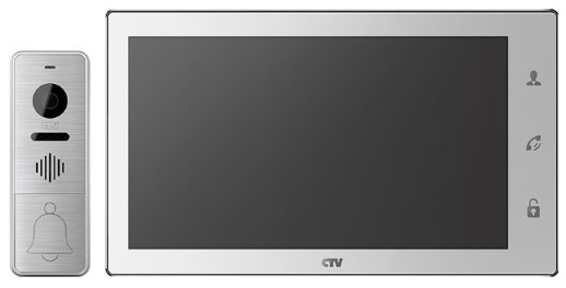 Комплект видеодомофона CTV CTV-DP4106AHD W (белый)