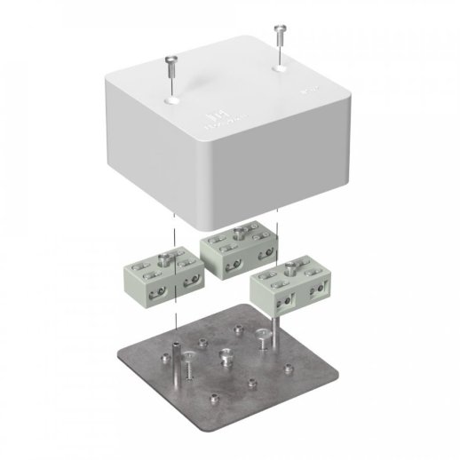 Коробка огнестойкая разветвительная 85х85х45 для кабель-канала (40-0460-FR6.0-4-6-Р)