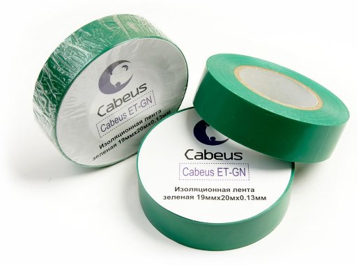 Лента изоляционная CABEUS ET-GN (7417c)