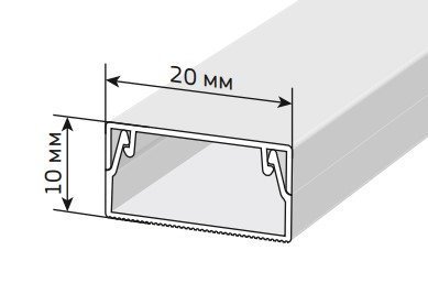 Короб IEK Короб 20х10 ЭЛЕКОР (CKK10-020-010-1-K01)