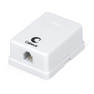 Розетка RJ-12 CABEUS WS-6P4C-TEL-1 (7483c)