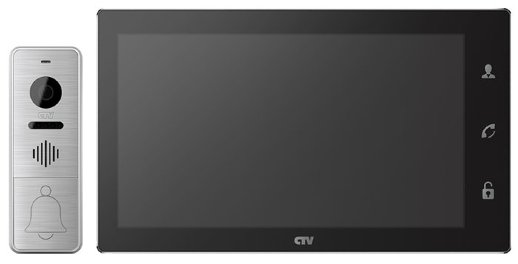 Комплект видеодомофона CTV CTV-DP4106AHD B (чёрный)