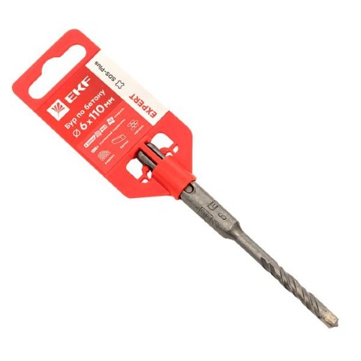 Бур по бетону SDS-plus 6х110 мм (4 резца) Expert (db-6-110-4х4)