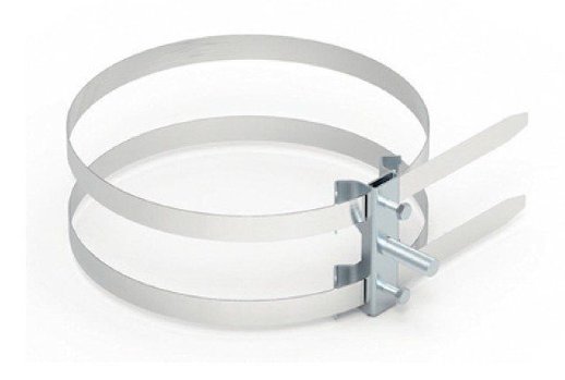 Двойной трубный хомут для штанги, D=0-150 мм, M8 (NK3101)