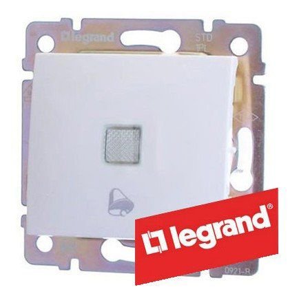 Выключатель Valena без фиксации, с подсветкой, 10A, 12В, белый (774415)