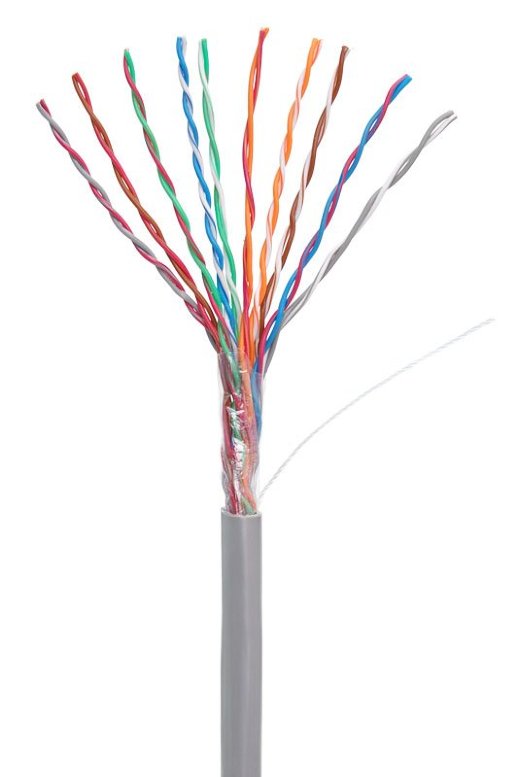 Кабель «витая пара» (LAN) для структурированных систем связи NETLAN U/UTP 10pair, Cat5, In, PVC (EC-UU010-5-PVC-GY-3)