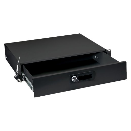 Ящик для документов 2U, глубиной 360 мм, цвет черный CABEUS DRW-2U-BK (8637c)