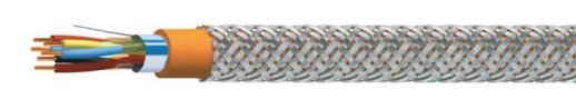 Кабель симметричный, для промышленного интерфейса, огнестойкий, групповой прокладки, с пониженным дымо- и газовыделением, бронированный Спецкабель КСБКГнг(А)-FRLS 1х2х1,13 (Спецкабель)