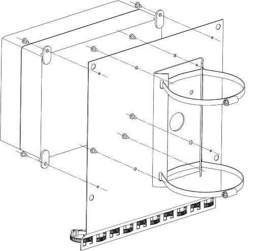 Кронштейн столбового крепления Тахион КС-5