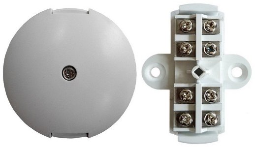 Коробка коммутационная для 4х2 проводов Магнито-Контакт УК-2П, 4 контакта, белый (Магнито-Контакт)