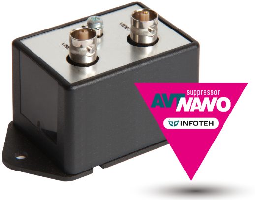 Подавитель помех в AHD/CVI/TVI Инфотех AVT-NanoCoaxSuppressor