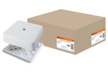 Коробка КР 75х75х20 ОП с клеммной колодкой, белая, IP40 (SQ1401-0204)