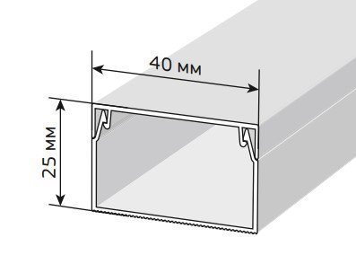 Короб IEK Короб 40х25 ЭЛЕКОР (CKK10-040-025-1-K01)